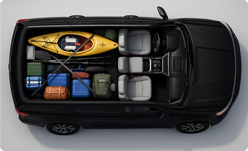 2/3 passenger with large ski bags